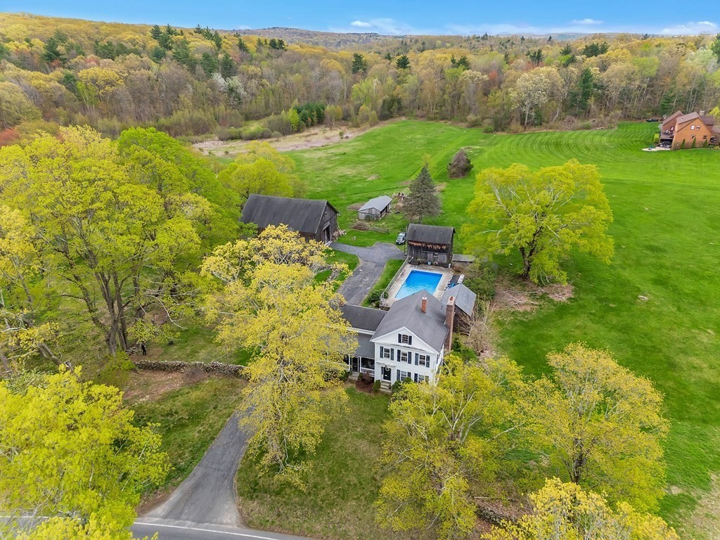 175 Brimfield Road Monson, MA 01057 - Photo 15 of 41 a aerial view of a house with a yard
