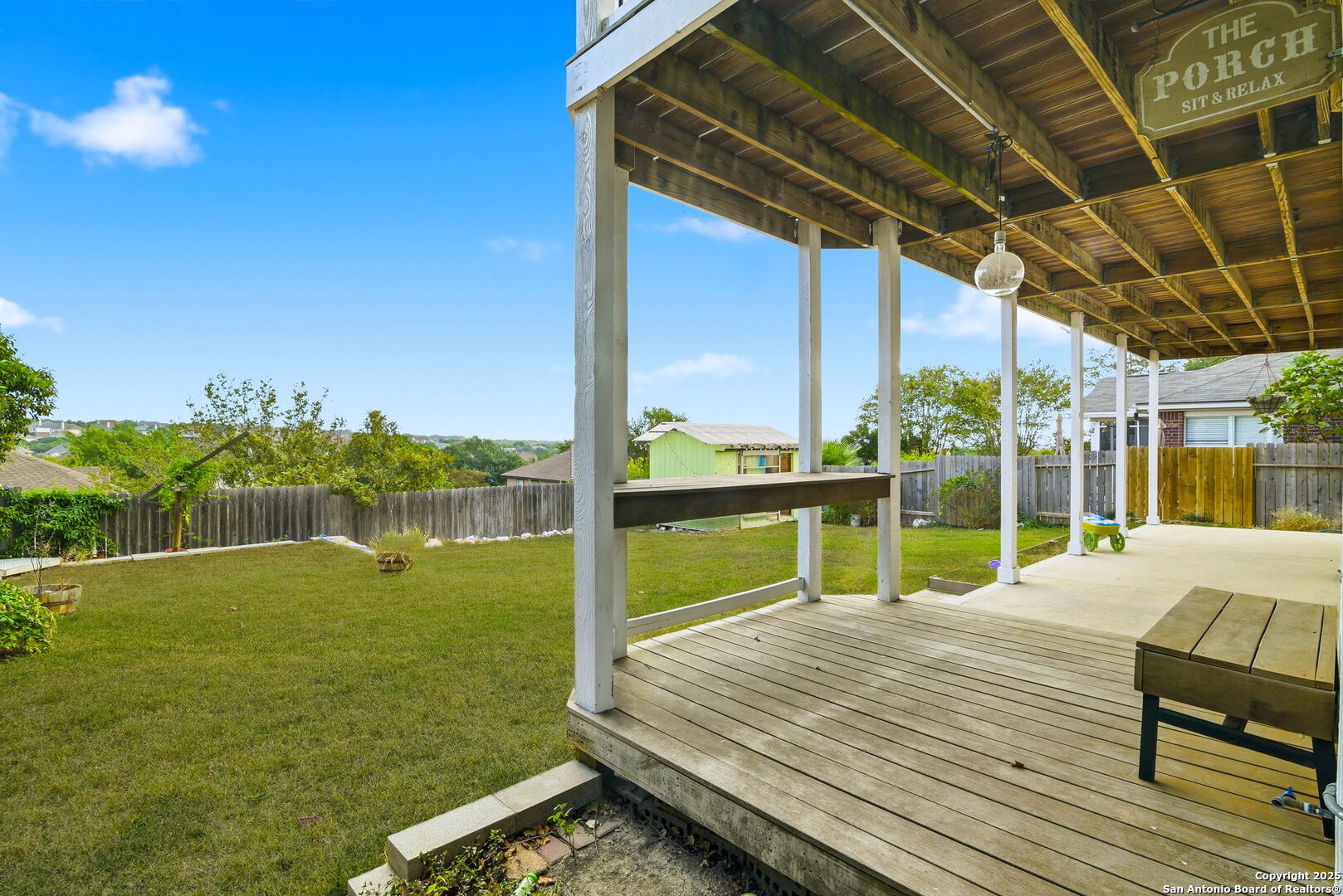 21211 Rio Sabinal San Antonio, TX 78259 - Photo 5 of 31 a view of a deck with a big yard