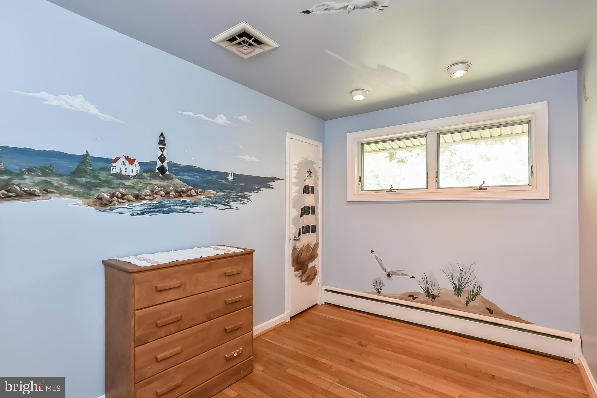 3502 Old Post Road Fairfax, VA 22030 - Photo 13 of 30 Bedroom 3 has a custom hand-painted mural.
