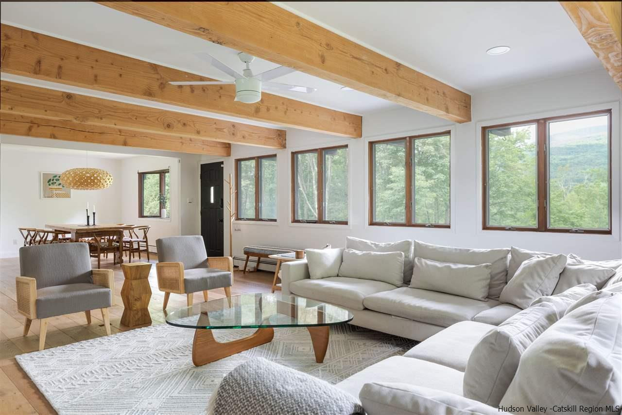 1882 County Road Olivebridge, NY 12461 - Photo 13 of 35 a living room with furniture and a large window