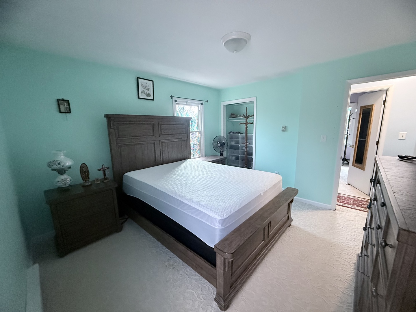 602 William Street Sesser, IL 62884 - Photo 38 of 39 a bedroom with a bed and a flat tv screen on dresser
