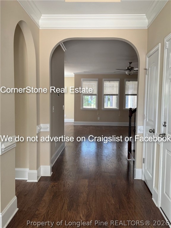 547 Micahs Way North Spring Lake, NC 28390 - Photo 4 of 28 a view of a living room and hallway with wooden floor