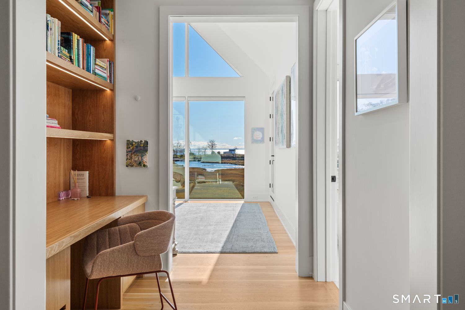 19 Beachside Common Westport, CT 06880 - Photo 20 of 40 a view of a kitchen from the hallway