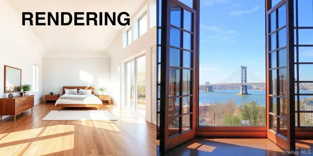 a view of a living room filled with furniture