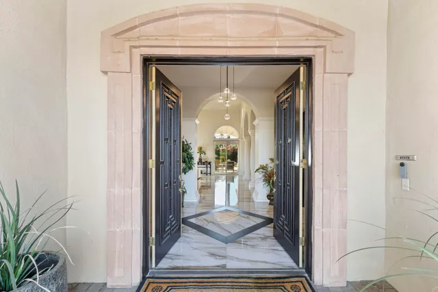 a view of livingroom form hallway