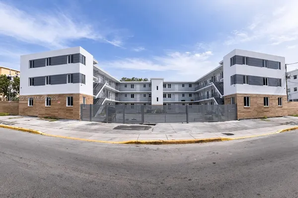 a view of large building with a street