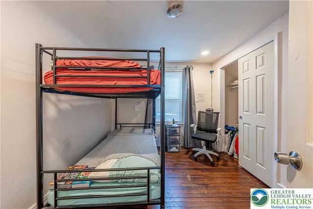 a view of a hallway with couch