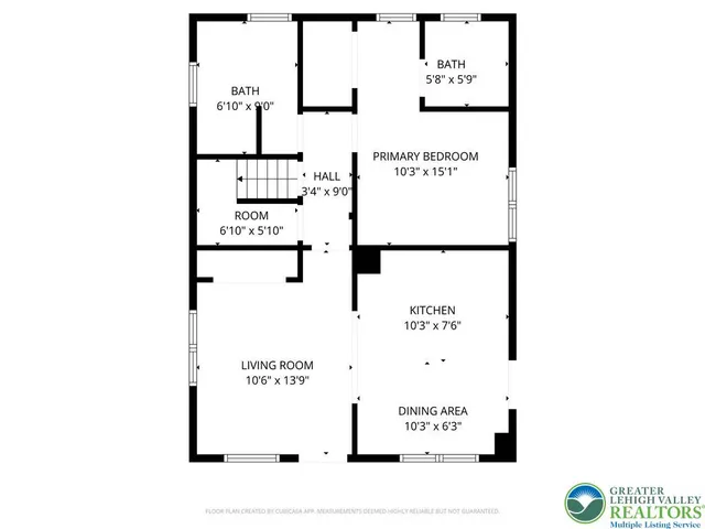 a picture of a bench in front of door