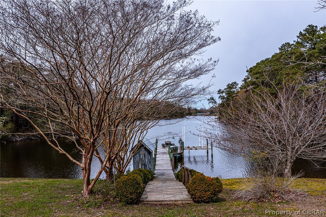 507 Sunnybank Road Reedville, VA 22539 - Photo 11 of 48 Dock area with a water view