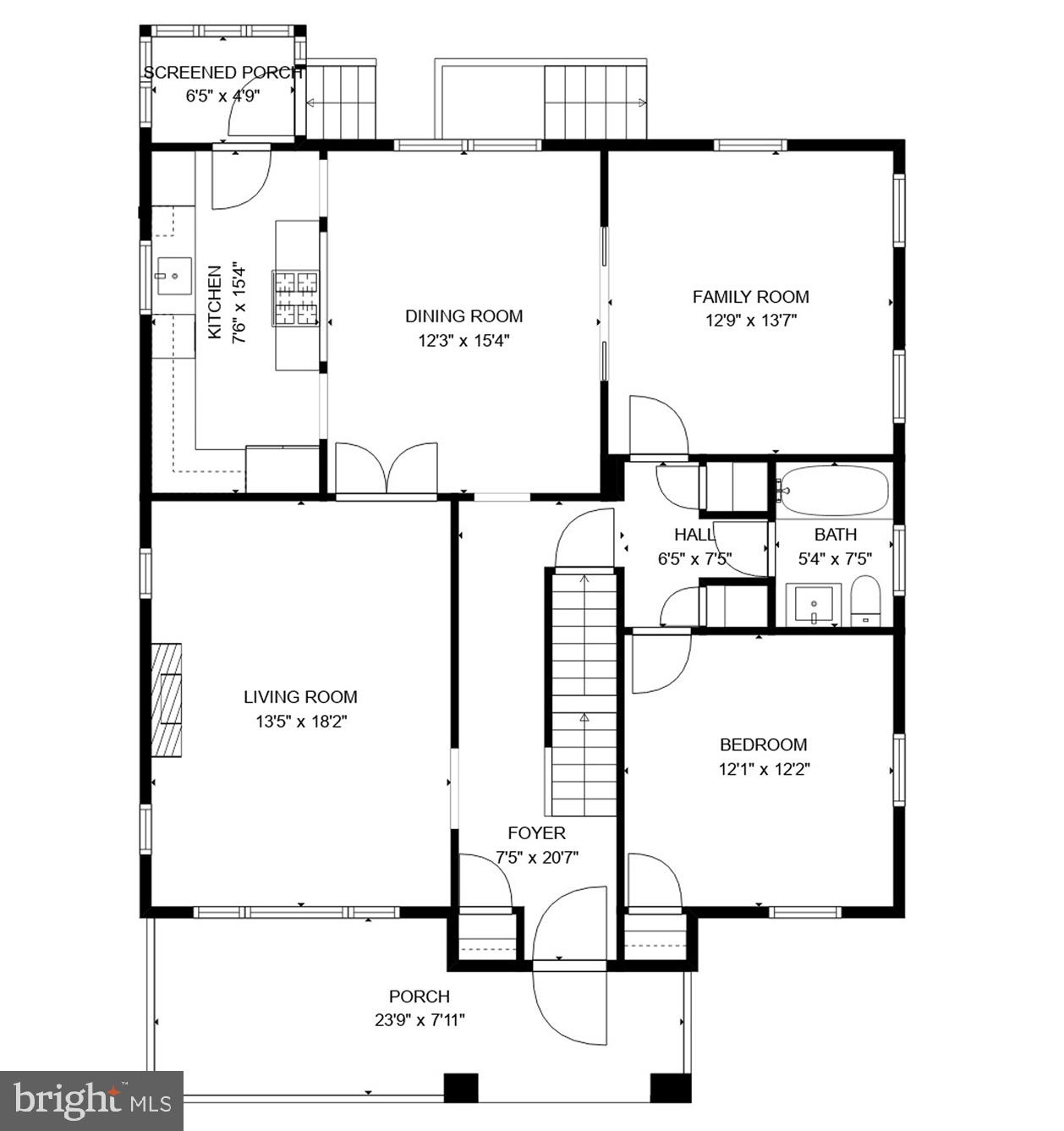1441 Manchester Lane Northwest Washington, DC 20011 - Photo 60 of 63 Main Floor Floorplan