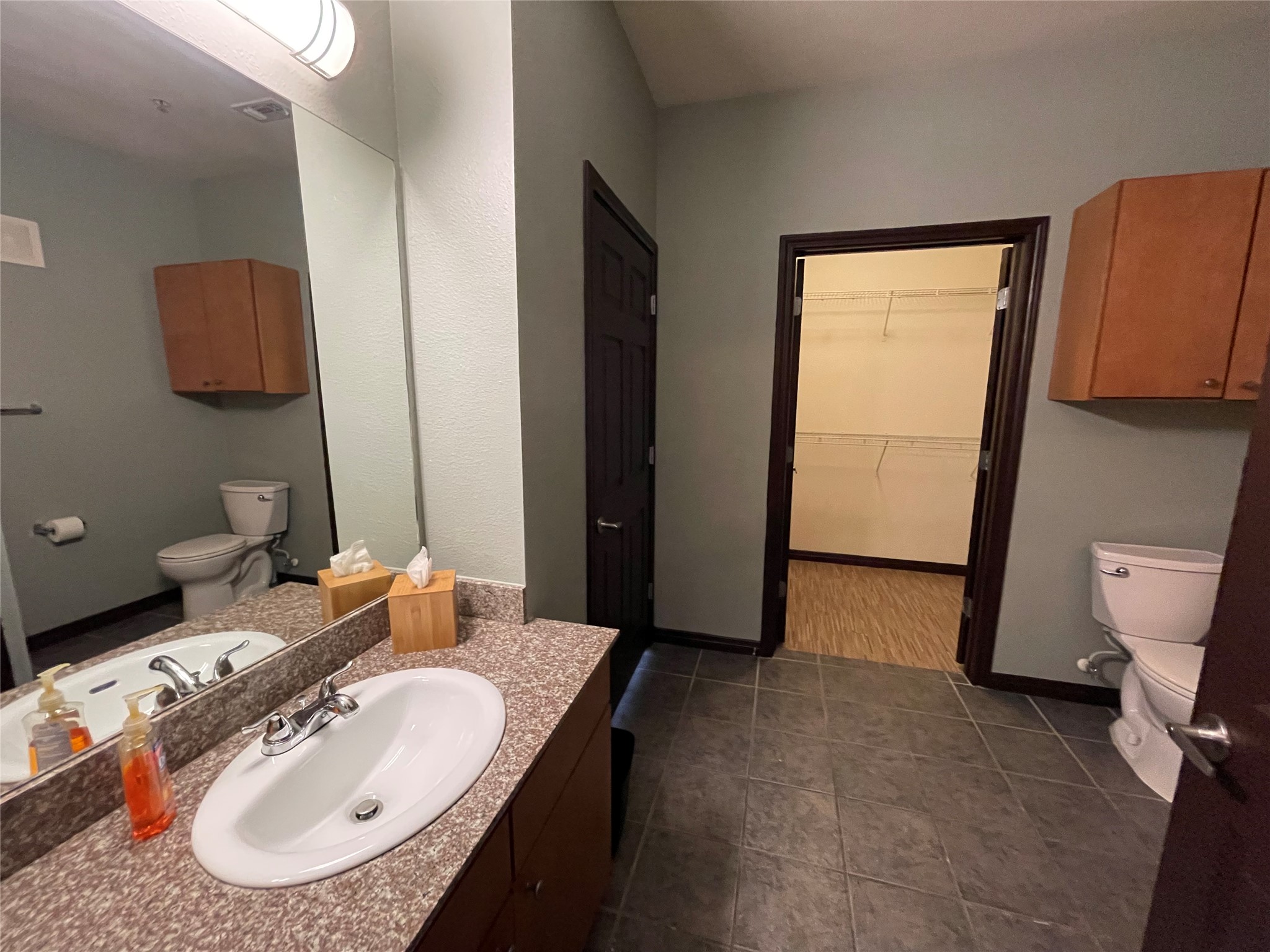 2502 Leon Street, Unit 505 Austin, TX 78705 - Photo 12 of 16 a bathroom with a sink and a mirror