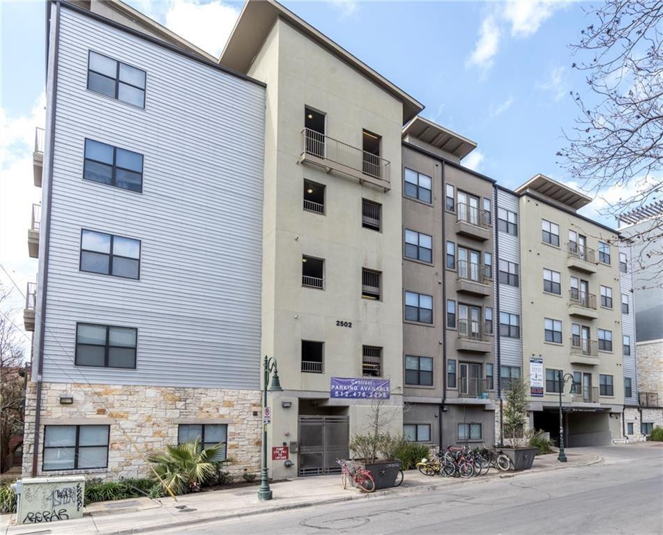 2502 Leon Street, Unit 505 Austin, TX 78705 - Photo 2 of 28 a front view of a building with street