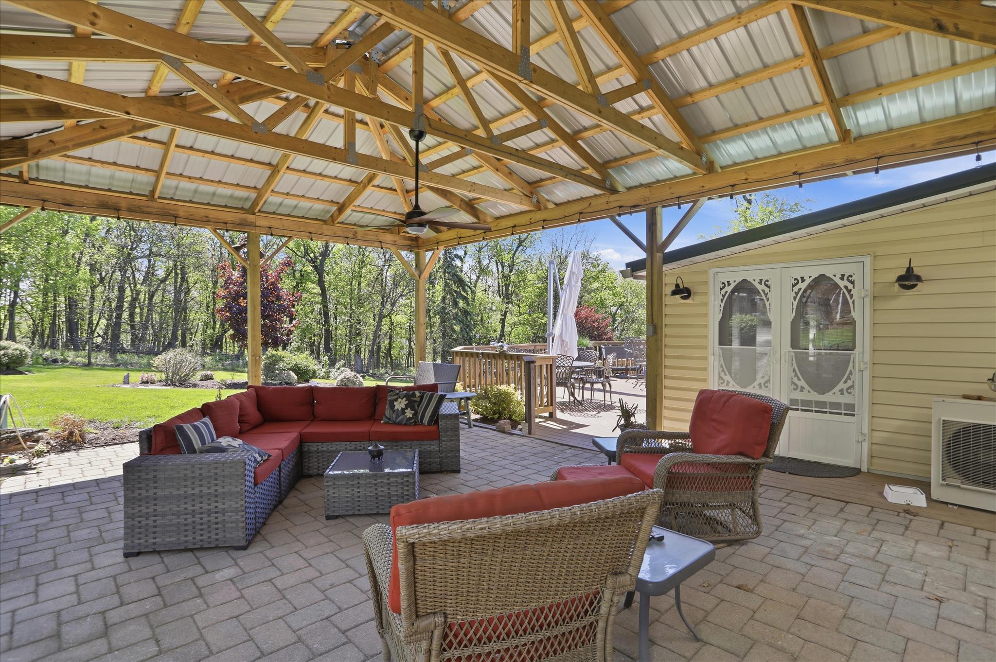 216 Aughwick Road McConnellsburg, PA 17233 - Photo 49 of 53 Covered patio for relaxation or entertaining