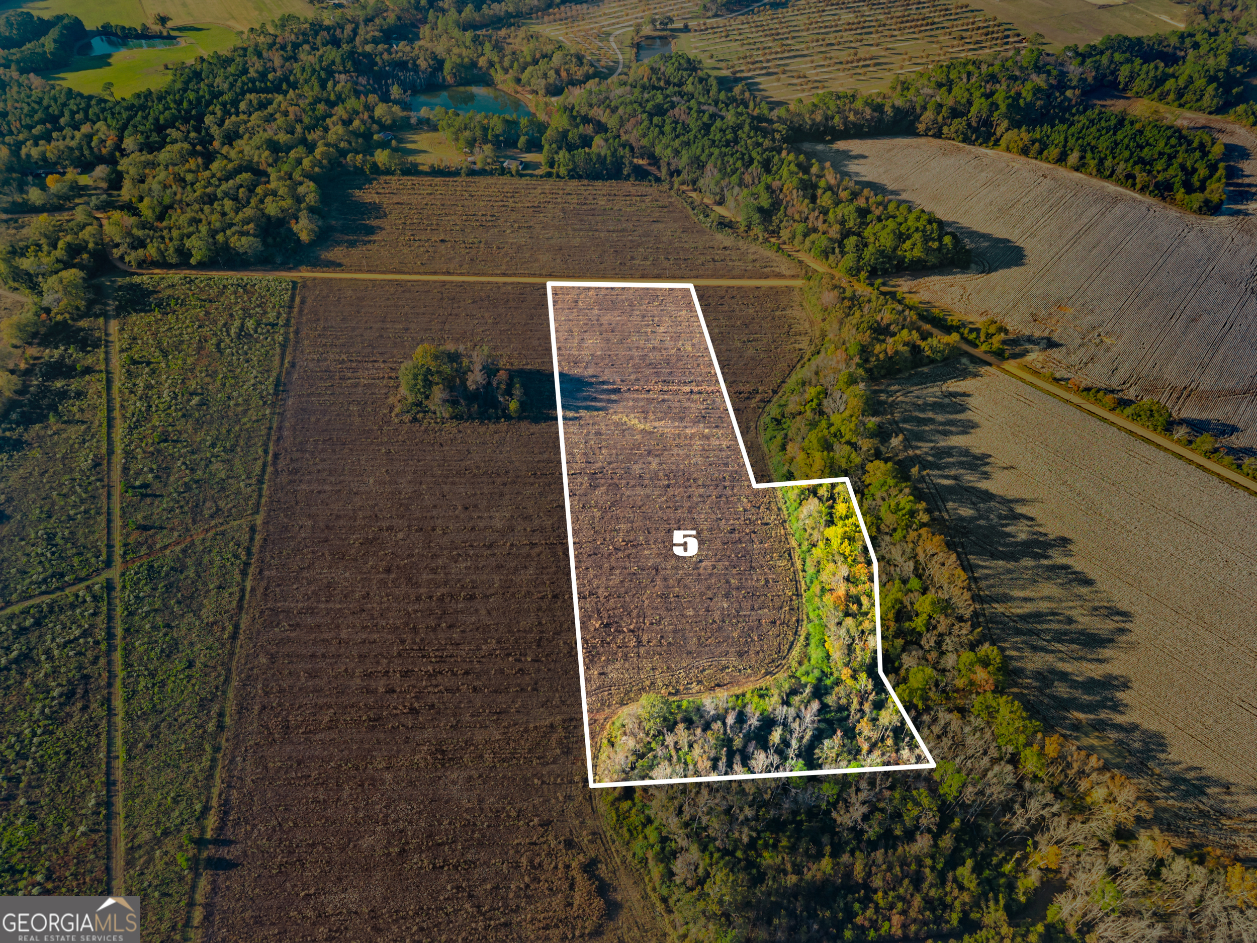 an aerial view of a house having outdoor space