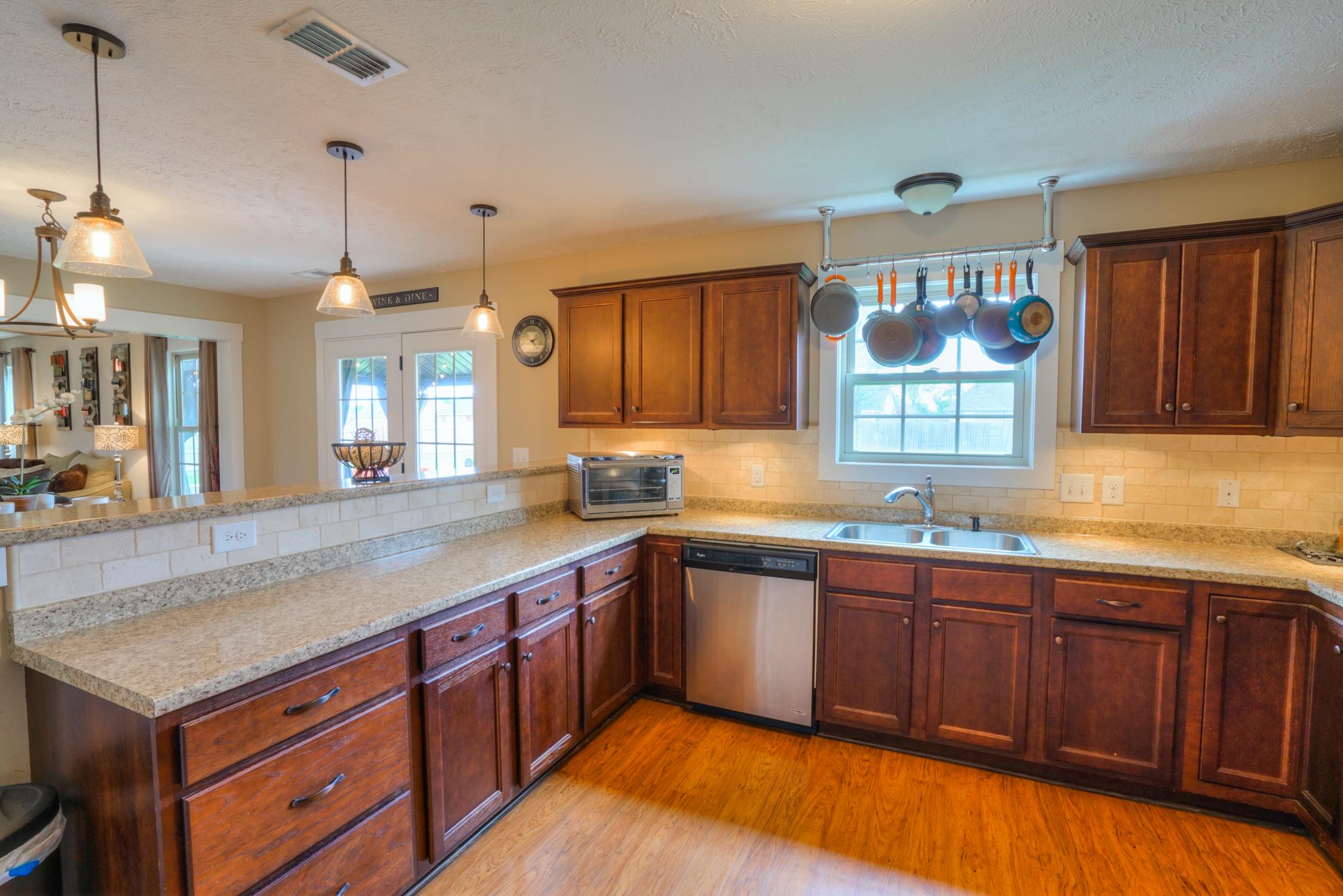 5051 Epps Mill Road Christiana, TN 37037 - Photo 9 of 26 Enjoy large eating bar. (Pot rack does not stay.)
