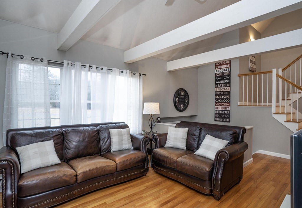113 Pierce Street Rochester, MA 02770 - Photo 11 of 40 a living room with furniture and a large window