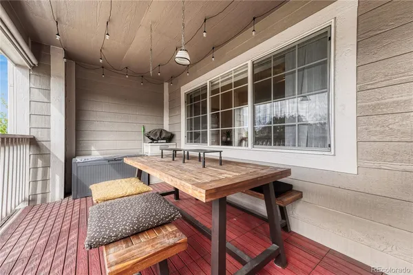 a house view with a seating space