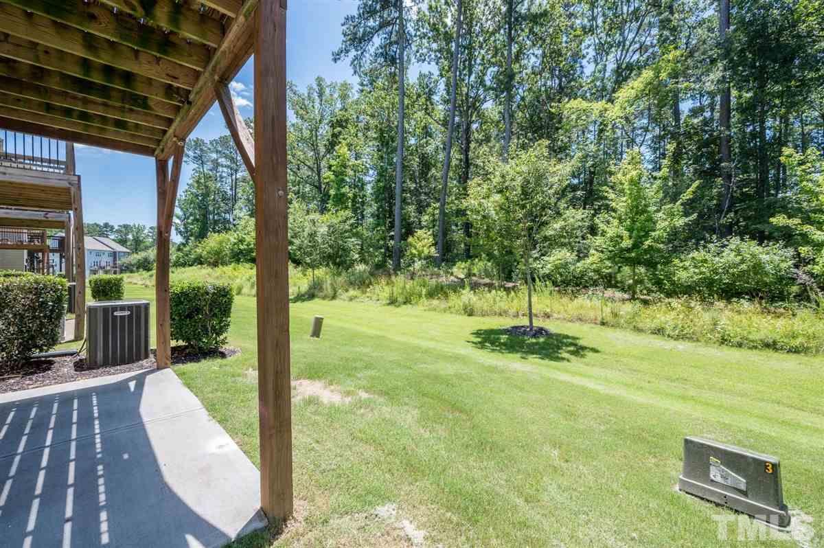 715 Edgewater Ridge Court Apex, NC 27523 - Photo 28 of 29 View from the cement patio under the deck.