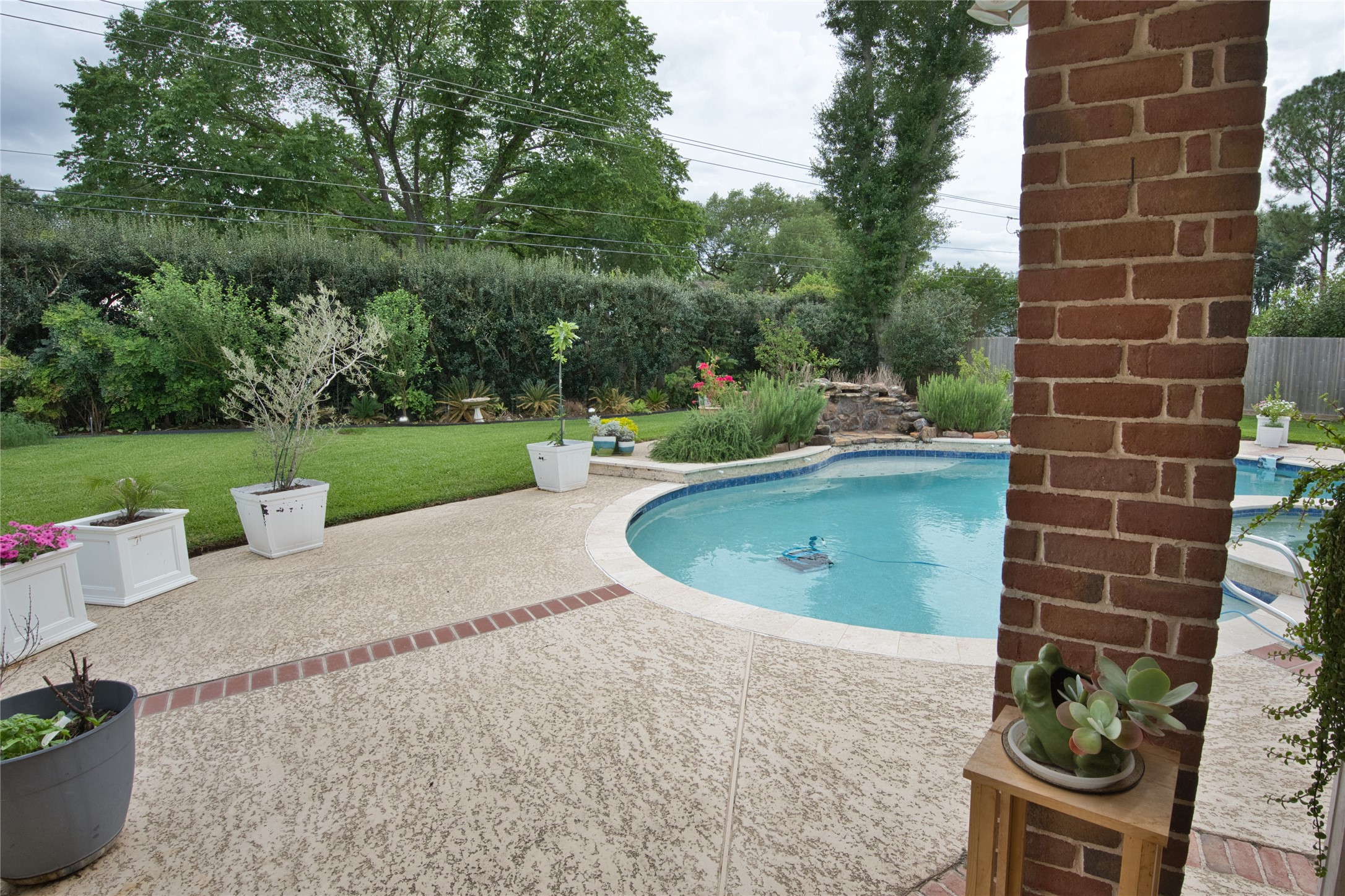 615 Timber Circle Houston, TX 77079 - Photo 12 of 13 Back yard with Pool and hot tub