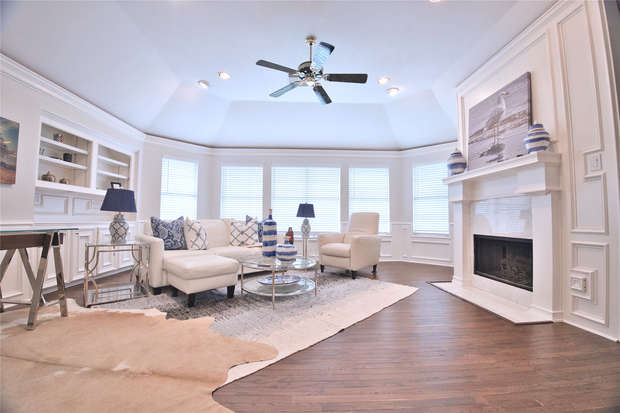 615 Timber Circle Houston, TX 77079 - Photo 12 of 16 a living room with furniture and a fireplace