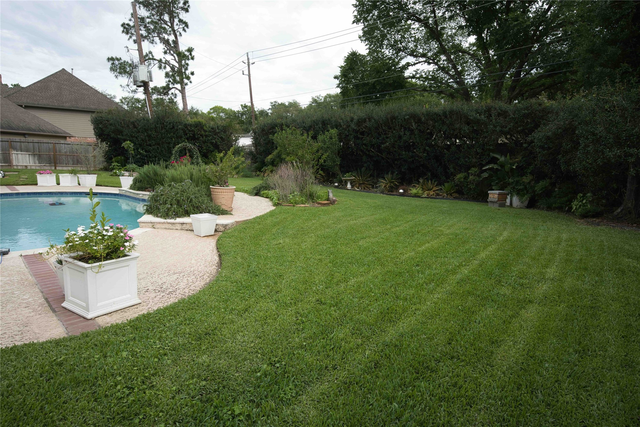 615 Timber Circle Houston, TX 77079 - Photo 13 of 13 Back yard with Pool and hot tub