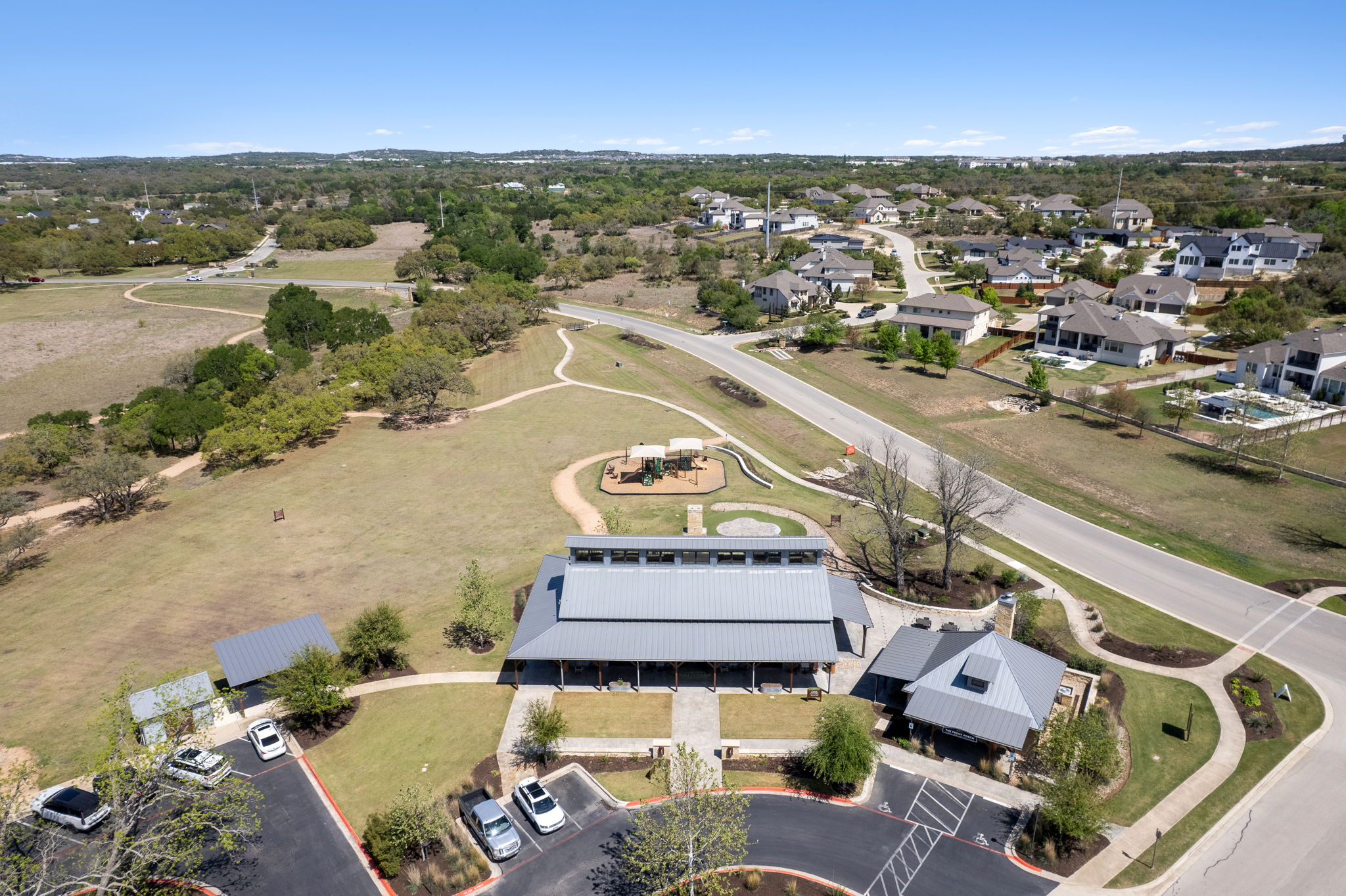 306 Bridge Water Loop Dripping Springs, TX 78620 - Photo 37 of 40 an aerial view of a house with a ocean view