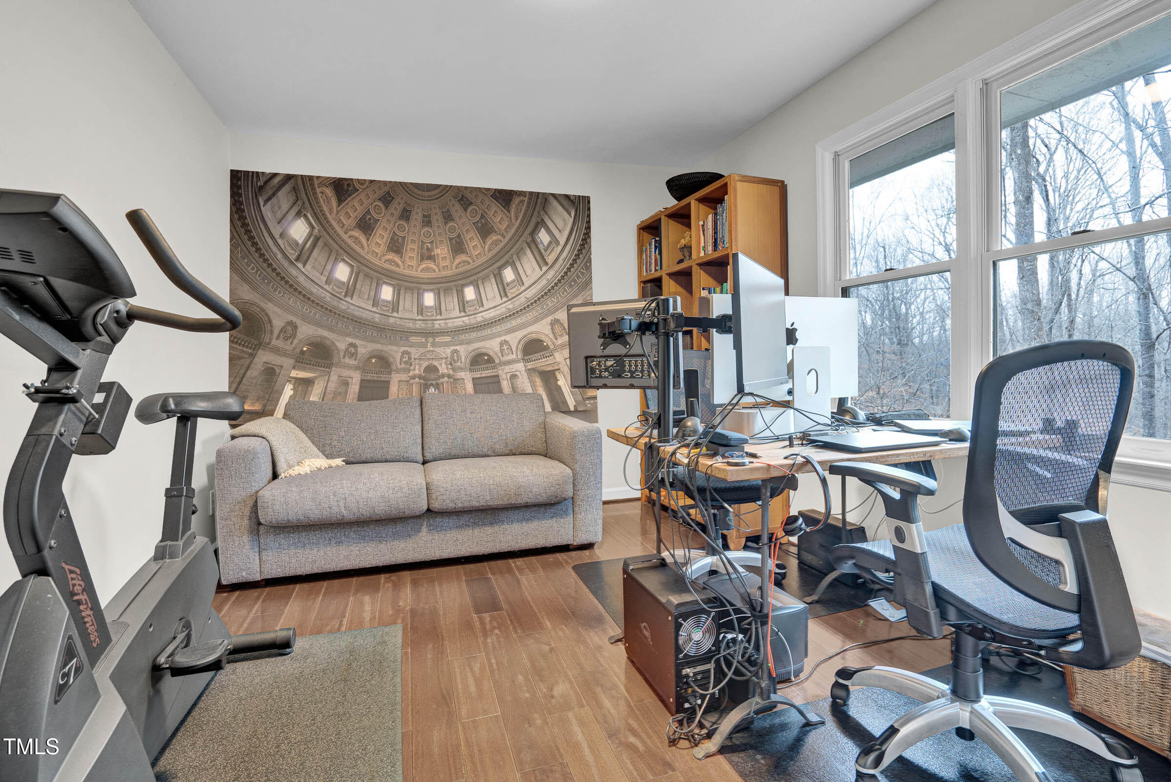 3312 Powers Lane Durham, NC 27712 - Photo 17 of 28 a living room with furniture a rug and a large window