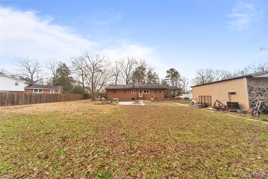 4210 Treely Road Chester, VA 23831 - Photo 34 of 39 a view of back yard of the house