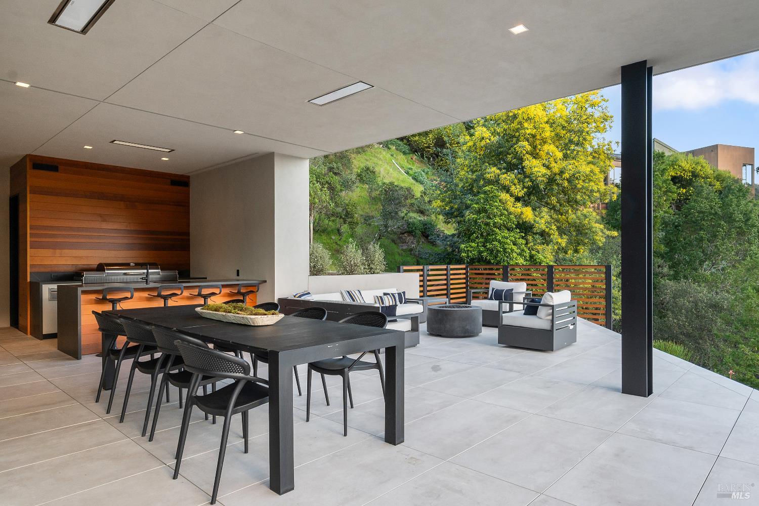 70 Ridgecrest Road Kentfield, CA 94904 - Photo 26 of 29 a view of a dining room with furniture window and outside view
