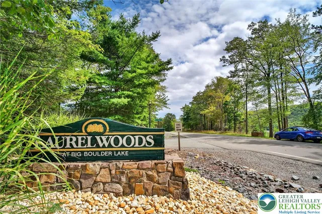 a view of lake from a yard