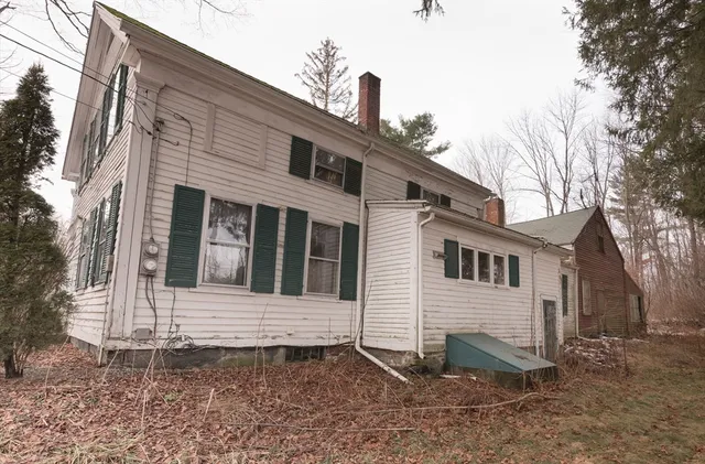 a view of a house with a window
