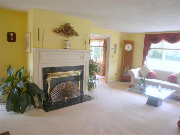 9 Garvey Road Framingham, MA 01701 - Photo 10 of 30 a living room with furniture and a fireplace