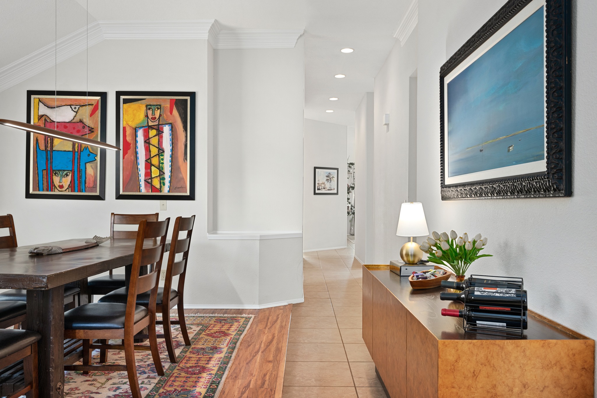 7601 Ponoma Trail Austin, TX 78749 - Photo 10 of 38 a dining room with furniture and wooden floor