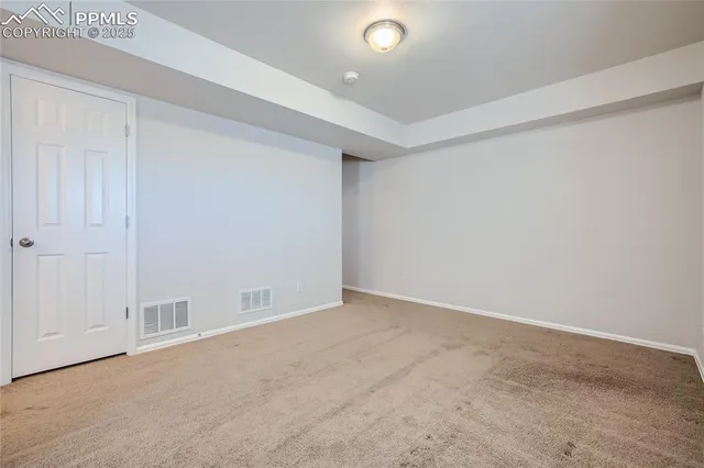 a view of an empty room