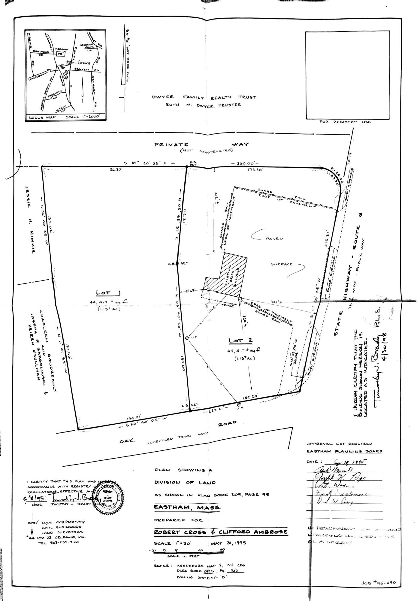 20 Oak Road Eastham, MA 02642 - Photo 4 of 4 view of a black and white photo