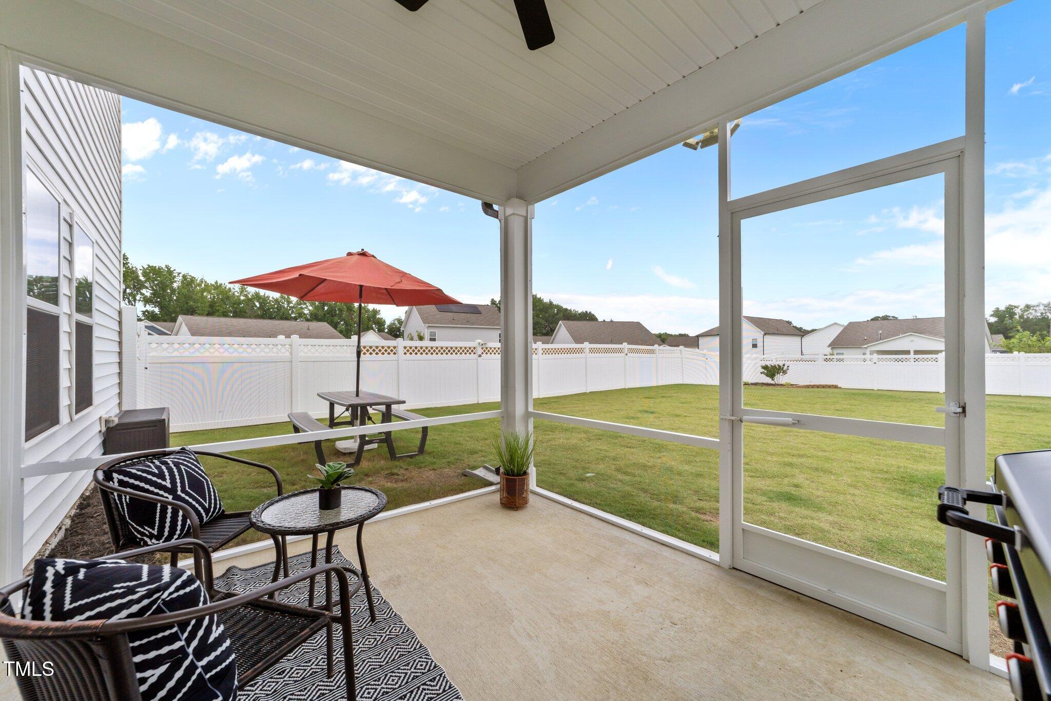 3613 Cross Timber Lane Raleigh, NC 27603 - Photo 27 of 33 Entertain & Grill under the stars on your Screen porch /patio overlooking your Lush & Large Flat Corner Private& Fully Fenced yard.