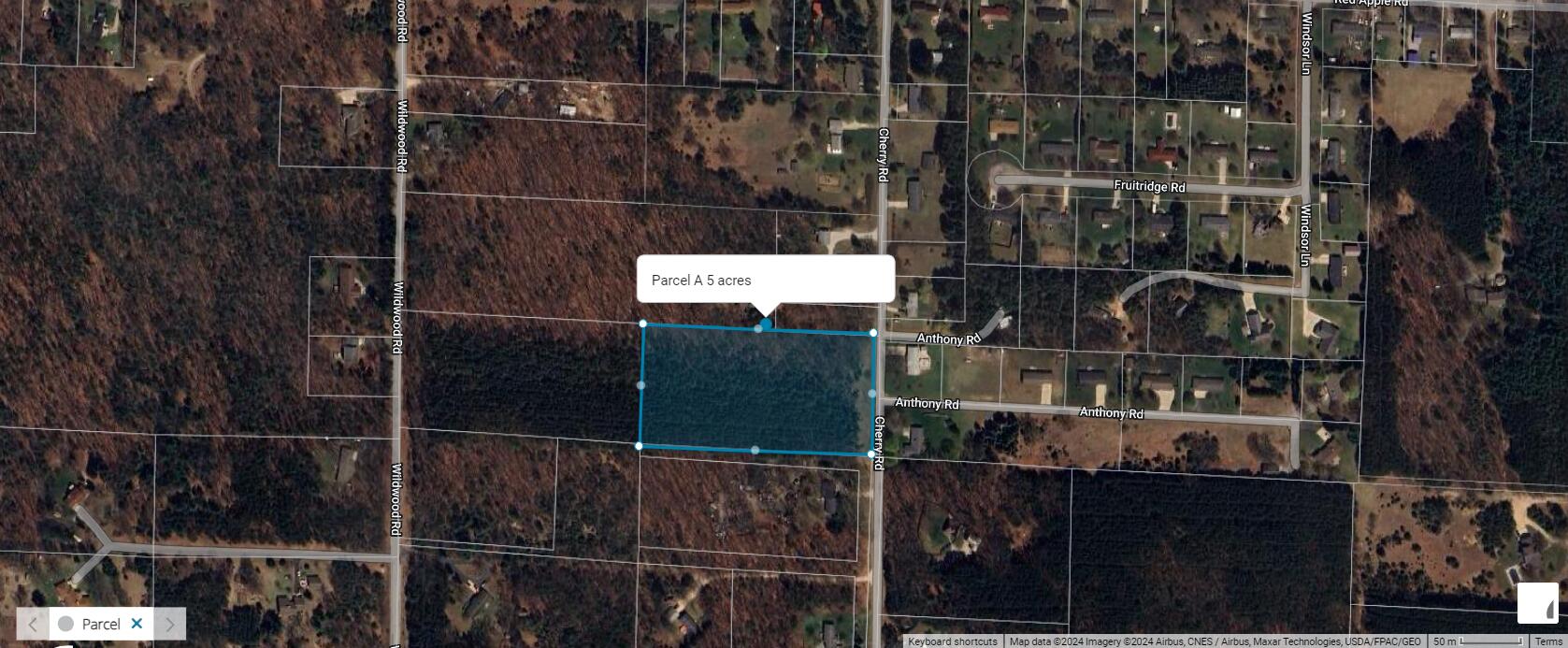 5 Acres Cherry Road Manistee, MI 49660 - Photo 16 of 16 RealistReport_Results_Map