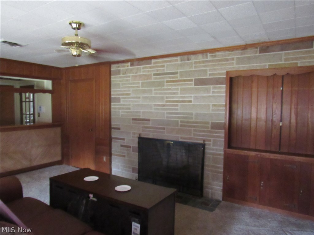 2605 Addyston Road Akron, OH 44313 - Photo 3 of 15 Beautiful wood paneled family room with wood burner. Could be opened to kitchen....
