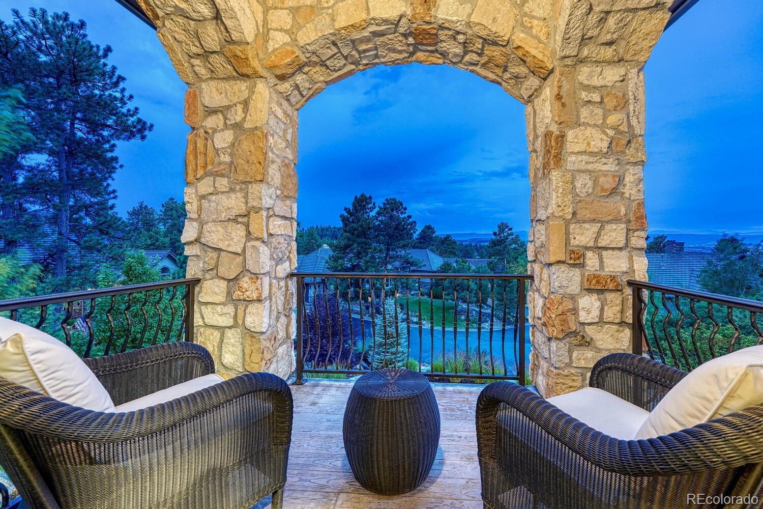 2236 Beechnut Place Castle Rock, CO 80108 - Photo 27 of 40 a view of a balcony with couch and a potted plant