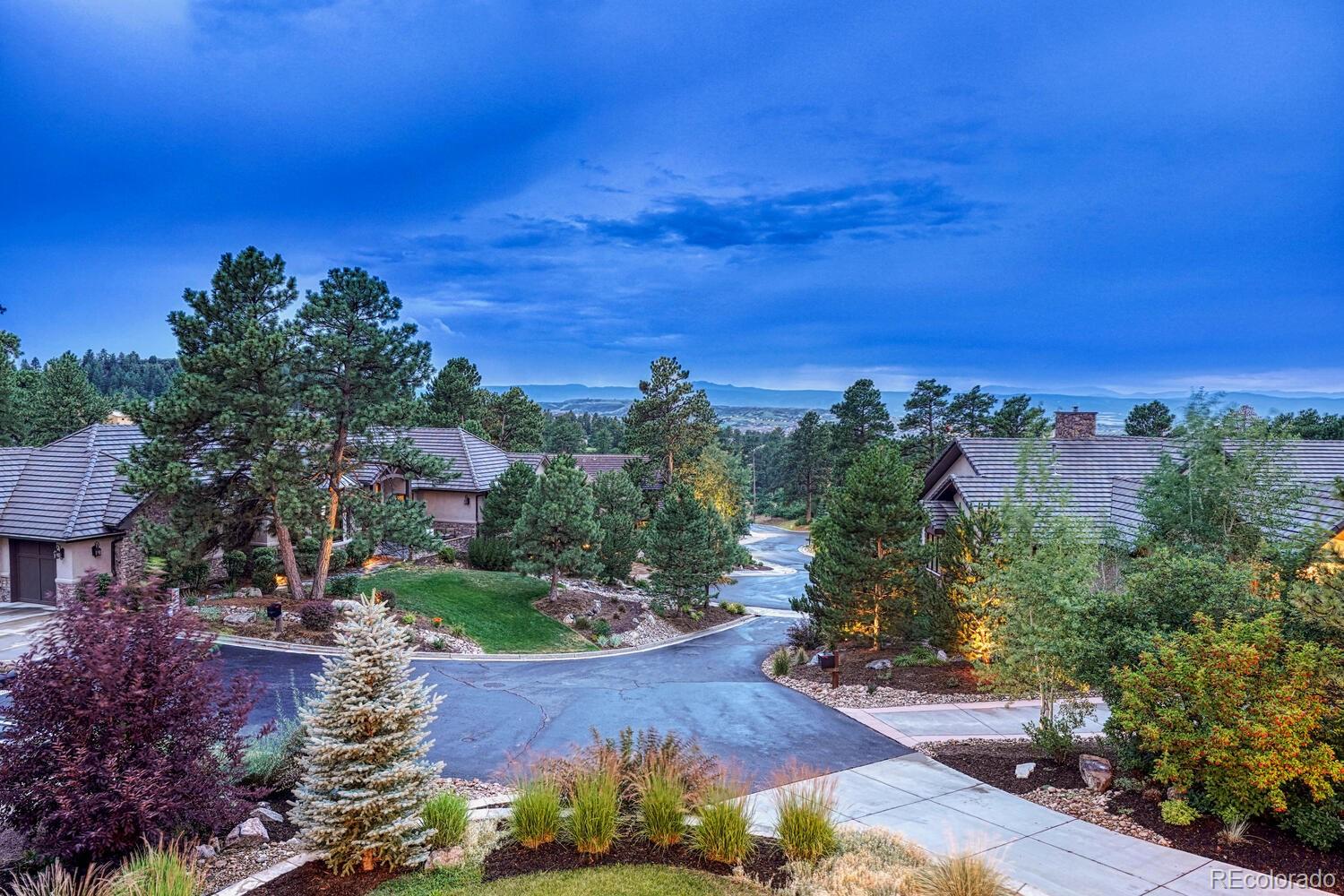 2236 Beechnut Place Castle Rock, CO 80108 - Photo 28 of 40 a view of a city with sunset view