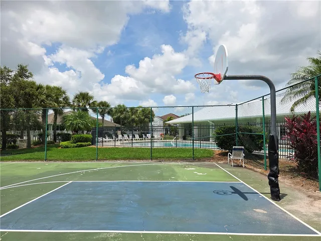 a view of a basketball court