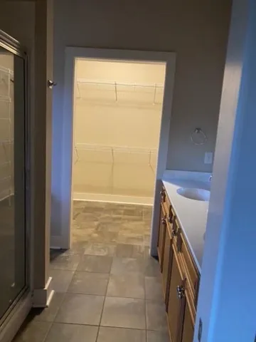 a view of an empty room