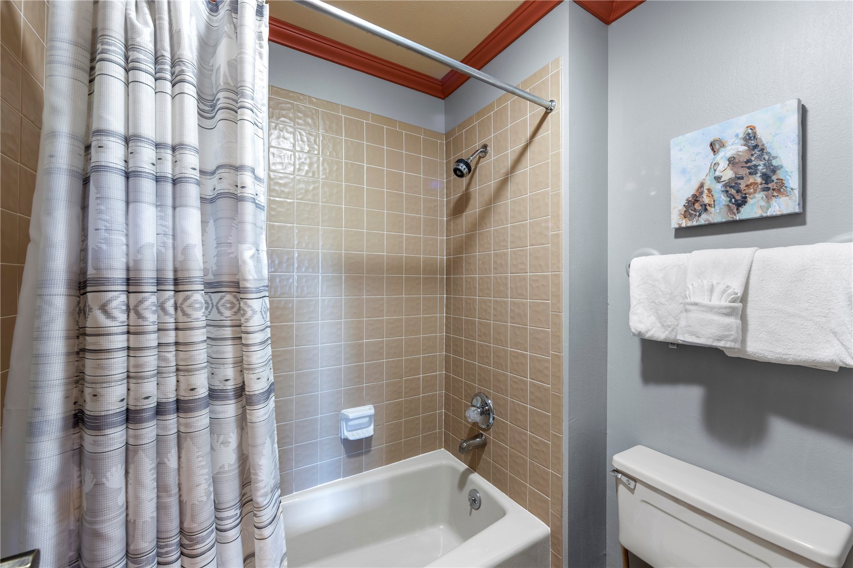 9490 Ryan Gulch Road, Unit 94202 Silverthorne, CO 80498 - Photo 25 of 50 a bathroom with a bathtub and shower