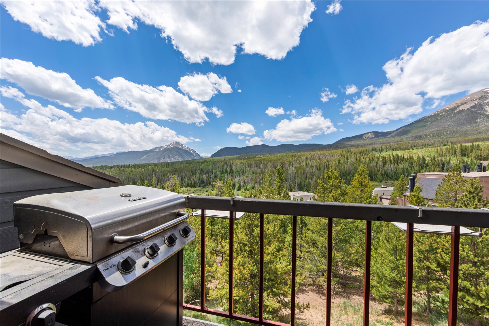 9490 Ryan Gulch Road, Unit 94202 Silverthorne, CO 80498 - Photo 34 of 50 a view of a balcony with an outdoor space