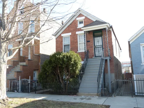 a front view of a house