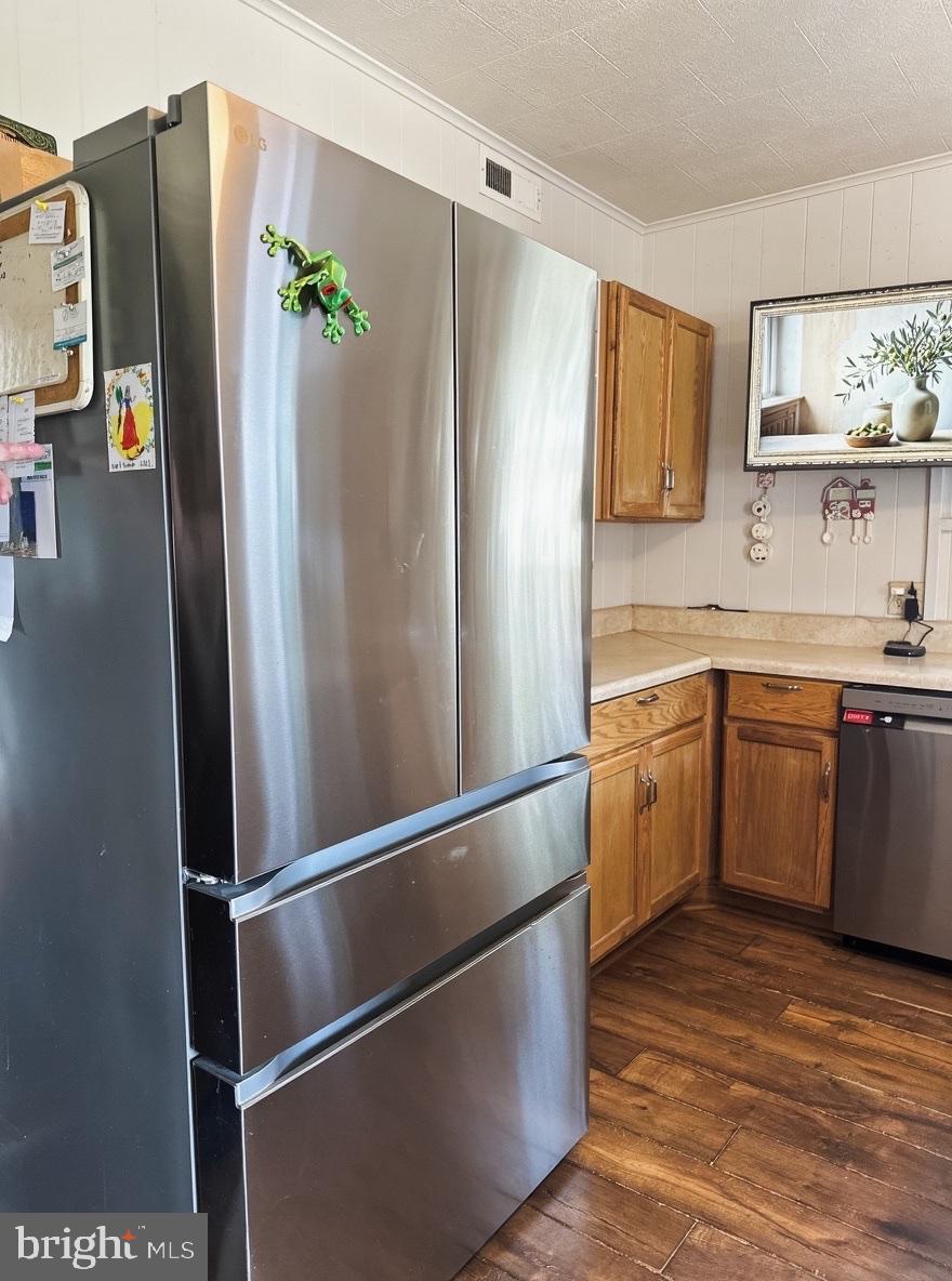 36 Martin Diggs Way Onemo, VA 23130 - Photo 10 of 64 a kitchen with stainless steel appliances a refrigerator and a sink