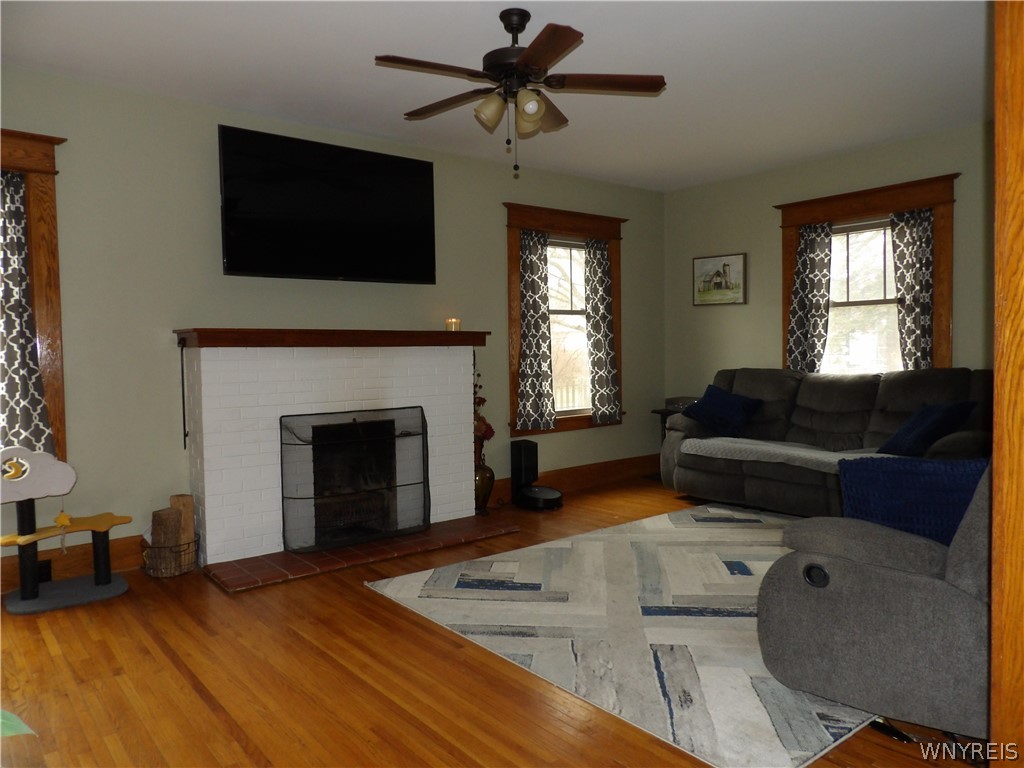 53 Church Street Yates, NY 14098 - Photo 6 of 43 Living room fireplace