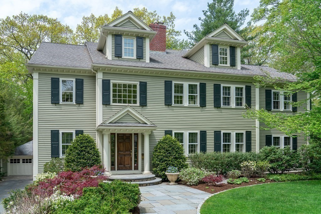 29 Whiting Road Wellesley, MA 02481 - Photo 36 of 36 a front view of a house with a yard and trees