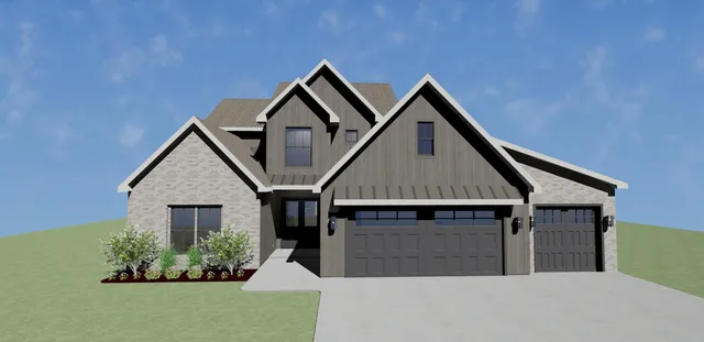 a house view with a outdoor space