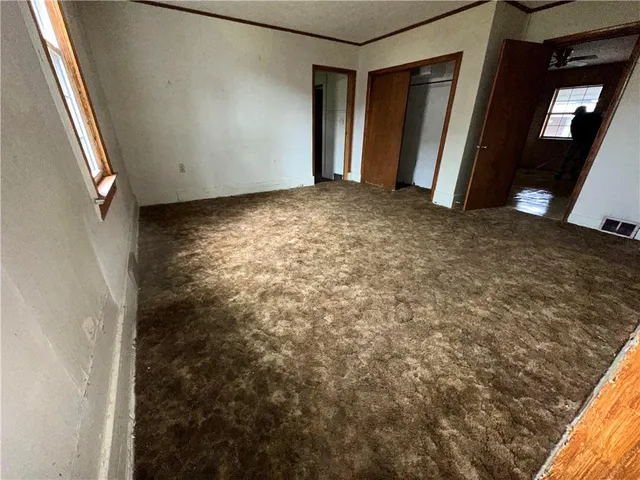 a view of a room with staircase